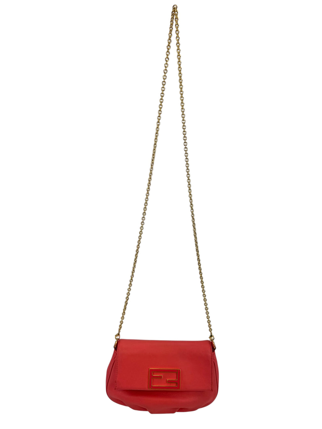 Fendi Pink Leather Fendista Bag