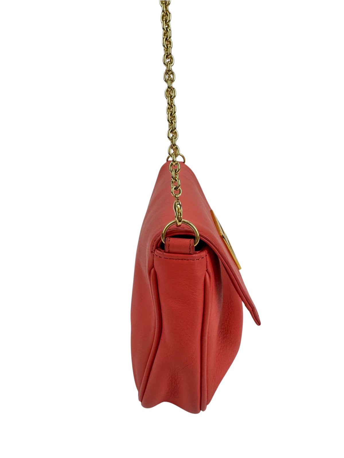 Fendi Pink Leather Fendista Bag