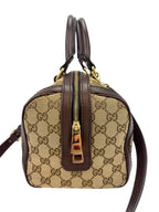 Gucci GG Canvas Boston Bag W/ Strap