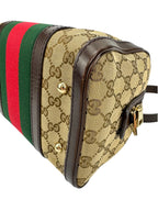 Gucci GG Canvas Boston Bag W/ Strap