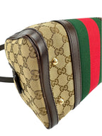 Gucci GG Canvas Boston Bag W/ Strap