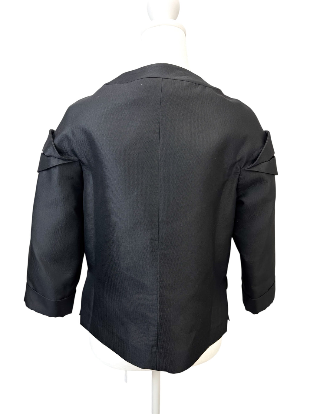 Fendi Black Silk Jacket Size 40