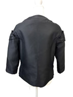 Fendi Black Silk Jacket Size 40