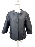 Fendi Black Silk Jacket Size 40