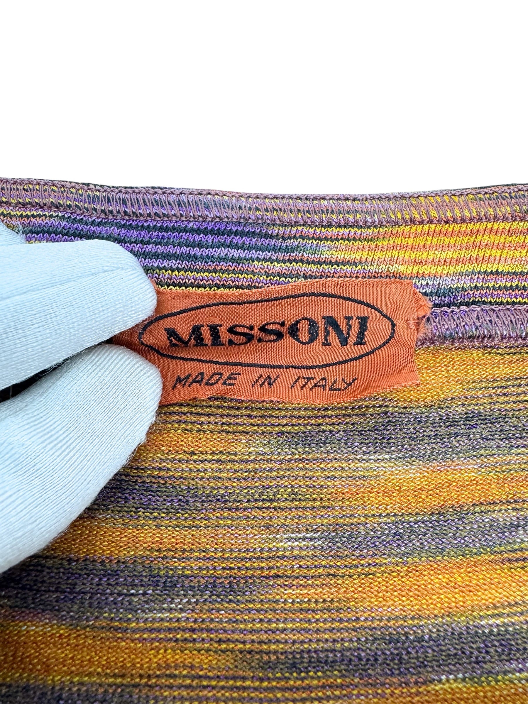 Missoni Orange/Purple Multi Color Skirt Size 42