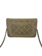 Chanel Grey Caviar Wallet on Chain (WOC)