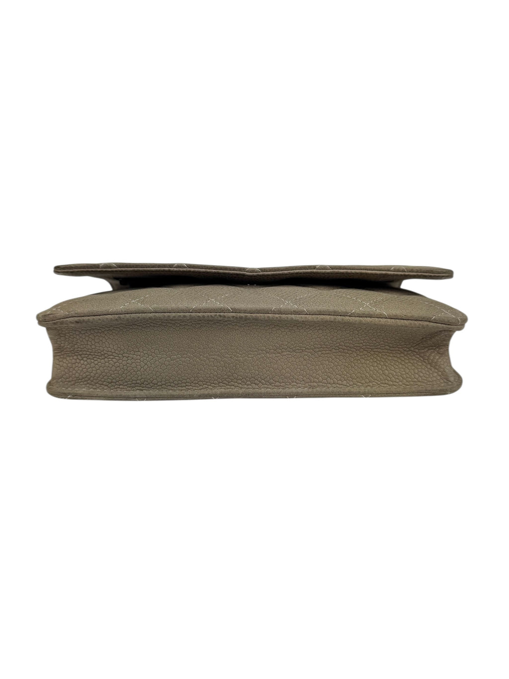 Chanel Grey Caviar Wallet on Chain (WOC)