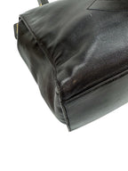 Chanel Vintage Black Leather Timeless Tote