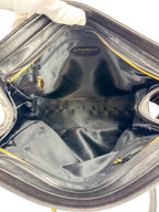 Chanel Vintage Black Leather Timeless Tote