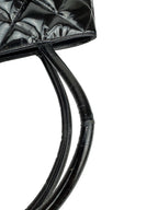 Chanel Black Patent Leather Medallion Tote