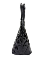 Chanel Black Patent Leather Medallion Tote