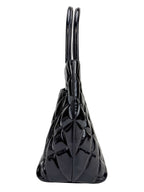Chanel Black Patent Leather Medallion Tote