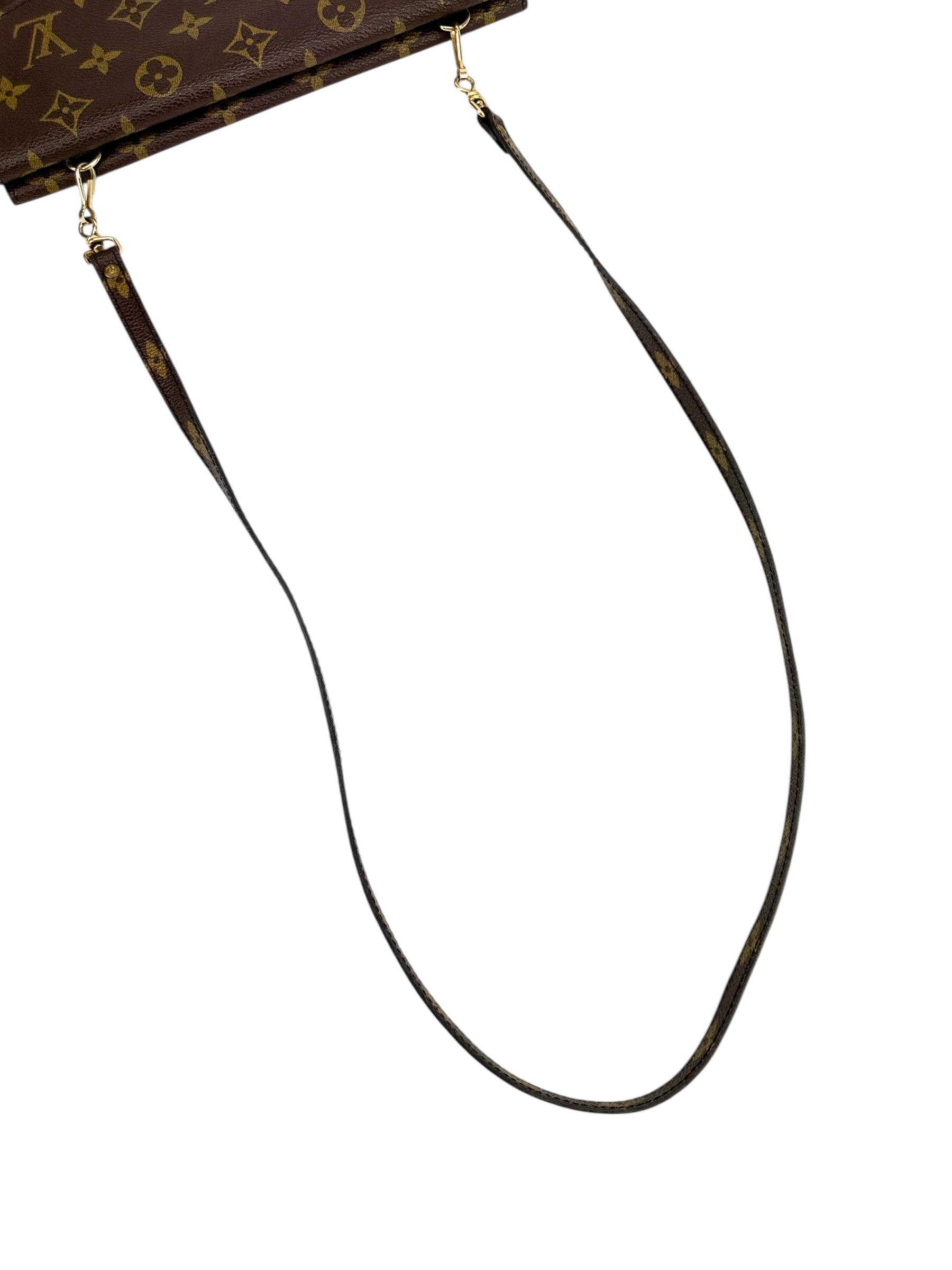 Louis Vuitton Monogram Double Rabat Pochette w/ strap