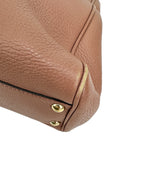 Gucci Pink Leather Bamboo Small Shopper Tote