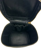 Chanel Vintage Tall Black Caviar Vanity Case