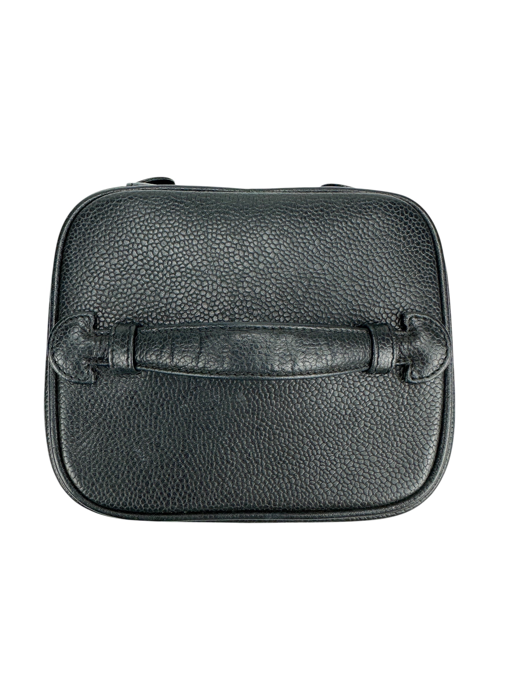 Chanel Vintage Tall Black Caviar Vanity Case